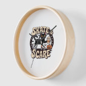Skate & Scare – Cute Black Cat Roller Skating Over (Hoek)