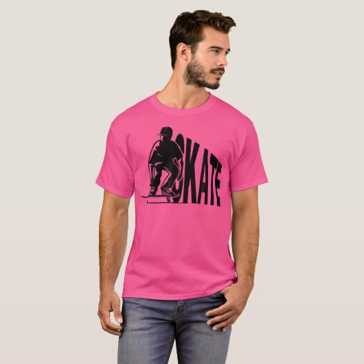 Skate Skater Skateboard Roller Skating T-shirt (Voorkant volledig)