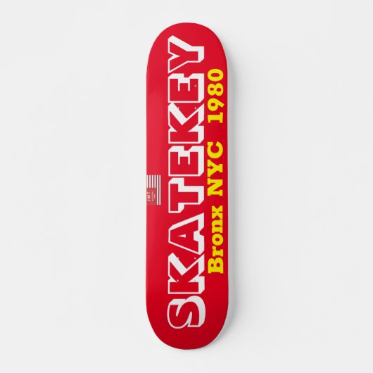 SKATE SLEUTEL Skateboard, 7¾" Deck Persoonlijk Skateboard (Voorkant)