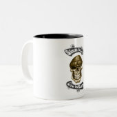 Skate to live- Tasse Tweekleurige Koffiemok (Voorkant links)
