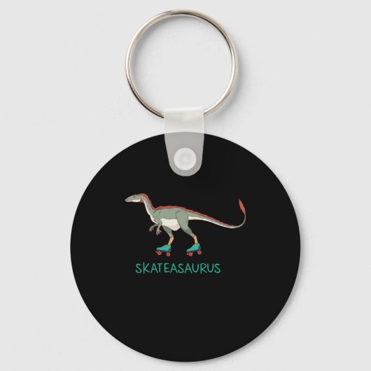 Skateasaurus Dino Inline Sklerblading Gif Sleutelhanger (Voorkant)