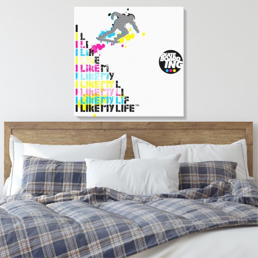 Skatebaording Canvas (Insitu (Slaapkamer))