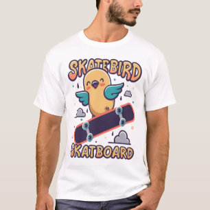 Skatebird Skateboard T-shirt
