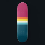 Skateboard<br><div class="desc">contraststrepen achtergrond. Het patroon van de retro-stijl surf van de zomer.</div>