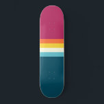 Skateboard<br><div class="desc">contraststrepen achtergrond. Het patroon van de retro-stijl surf van de zomer.</div>