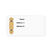 Skateboard 1 etiket (Voorkant)