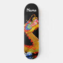 Skateboard, 8 1/4 Skateboard DECK Dragon Style