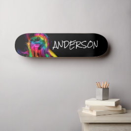 Skateboard Aangepast Moderne regenbooglippen 2