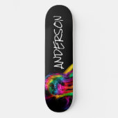 Skateboard Aangepast Moderne regenbooglippen 2 (Voorkant)
