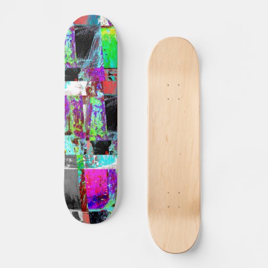 Skateboard – Abstract Grid (Voorkant)