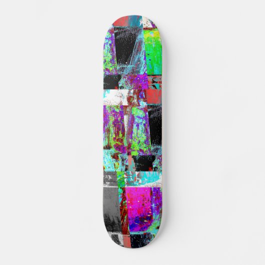 Skateboard – Abstract Grid (Voorkant)