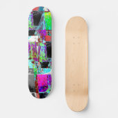 Skateboard – Abstract raster (Voorkant)