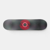 Skateboard, Abstract Zwart en Rood Persoonlijk Skateboard (Horizontaal)