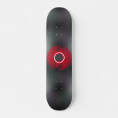 Skateboard, Abstract Zwart en Rood Persoonlijk Skateboard (Voorkant)
