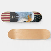 skateboard American BALD EAGLE SMILING Skull (Horizontaal)