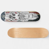 skateboard American Nautical GIRLY Skull (Horizontaal)