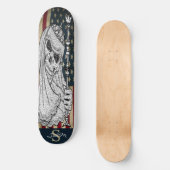 skateboard American SMILING GIRLY Skull (Voorkant)