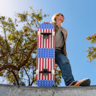 Skateboard Amerikaanse Vlag Sterren Strepen Patrio