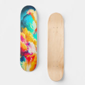 Skateboard Arte Abstracto Vistosa Fantasía (Voorkant)