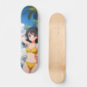 Skateboard Beach Animé Japonais (Voorkant)