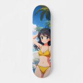 Skateboard Beach Animé Japonais (Voorkant)