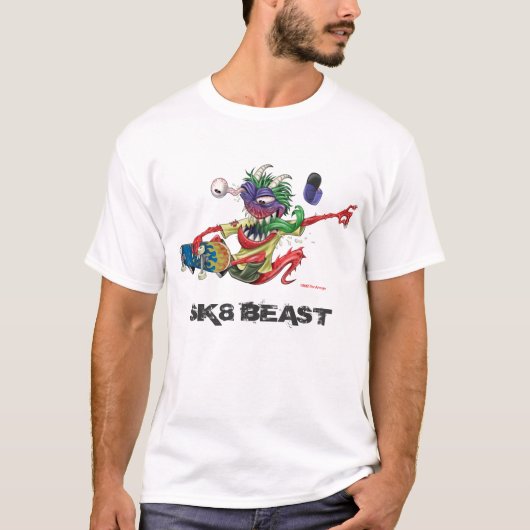 Skateboard Beast T-shirt (Voorkant)