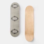 Skateboard Beige Black Stripe (Voorkant)