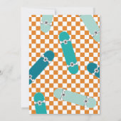 Skateboard Birthday Kaart (Achterkant)