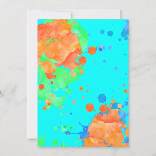 Skateboard Birthday Kaart (Achterkant)