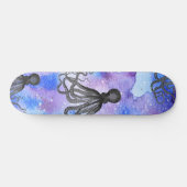 Skateboard - Black and White Octopus (Horizontaal)