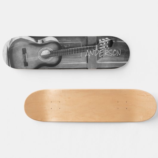 Skateboard Black Country Guitar (Horizontaal)