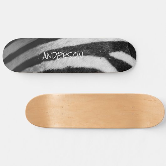 Skateboard Black en White Zebra (Horizontaal)