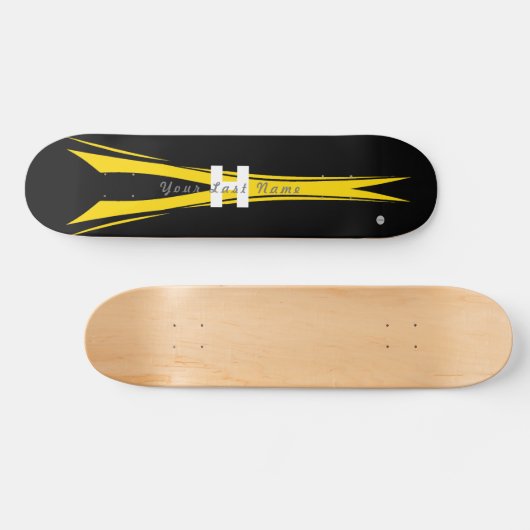 Skateboard Black en Yellow HAMbyWG (Horizontaal)