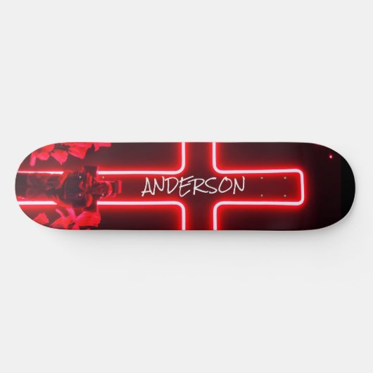 Skateboard Black Neon Cross (Horizontaal)