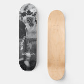 Skateboard Black Skeleton Halloween (Voorkant)