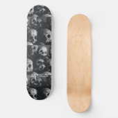 Skateboard Black Skeleton Skulls Halloween (Voorkant)