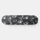 Skateboard Black Skeleton Skulls Halloween (Horizontaal)