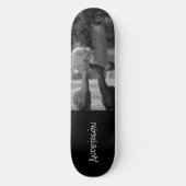 Skateboard Black White Deer Lovers (Voorkant)