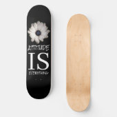 Skateboard Black White FLOWER POSTERS (Voorkant)