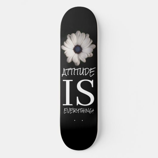 Skateboard Black White FLOWER POSTERS (Voorkant)