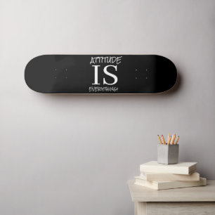 Skateboard Black White FLOWER POSTERS