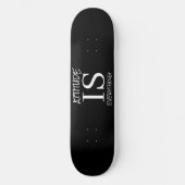 Skateboard Black White FLOWER POSTERS (Voorkant)