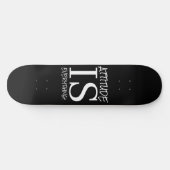 Skateboard Black White POSTIVE WORDS (Horizontaal)