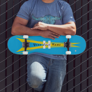 Skateboard Blauw en Geel HAMbyWG