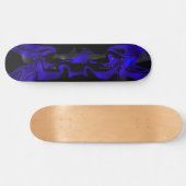 Skateboard Blauwe Gloed (Horizontaal)