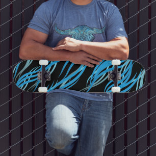 Skateboard-Blauwe Golven Skateboard