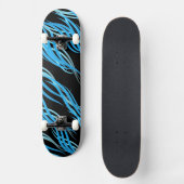 Skateboard-Blauwe Golven Skateboard (Voorkant)