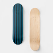Skateboard Blauwgroen en Black Stripe HAMbWG (Voorkant)