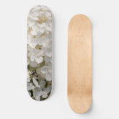Skateboard, bloemen wit skateboard (Voorkant)
