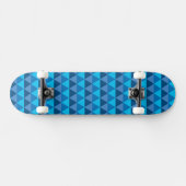 Skateboard - Blue Geometric Triangles (Horizontaal)